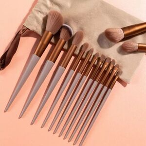 Makeup Brush 13 Piece Set Cappuccino
